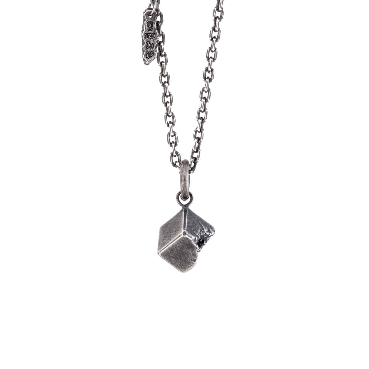 Crushed cube Necklace